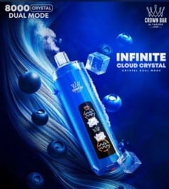 Al fakher Dual Crystal 8000 puffs  ( 45 Flavor )